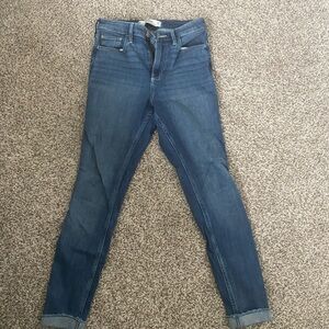 Hollister Women's Skinny Jeans in Deep Blue
